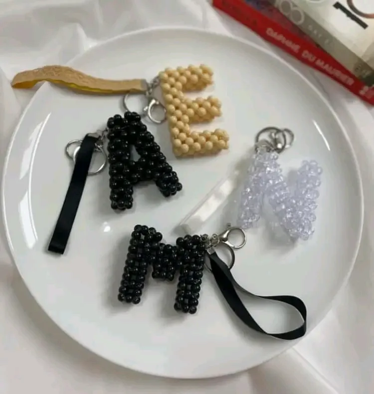 Vente de porte clé en perles 