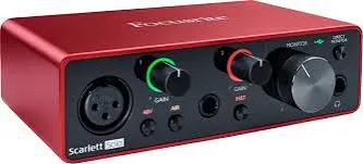 Image 1 de Interface audio solo (Carte son) et micro à condensateur marque focusrite 
