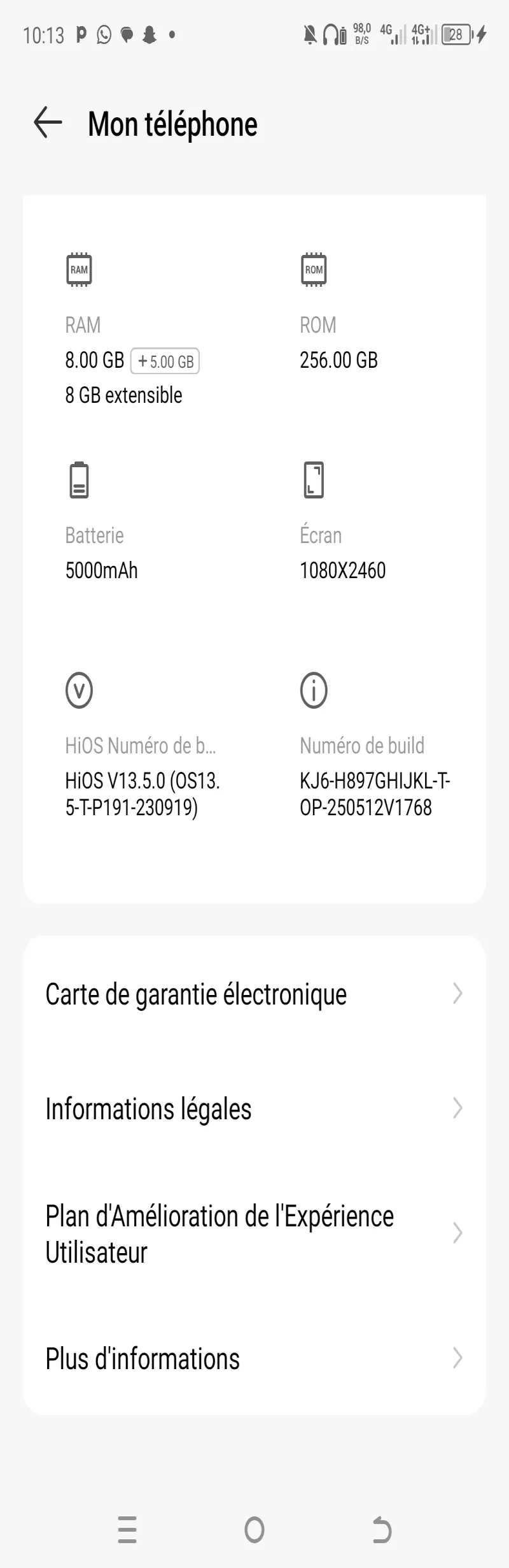 Image 2 de Vends techno spark 20 pro 