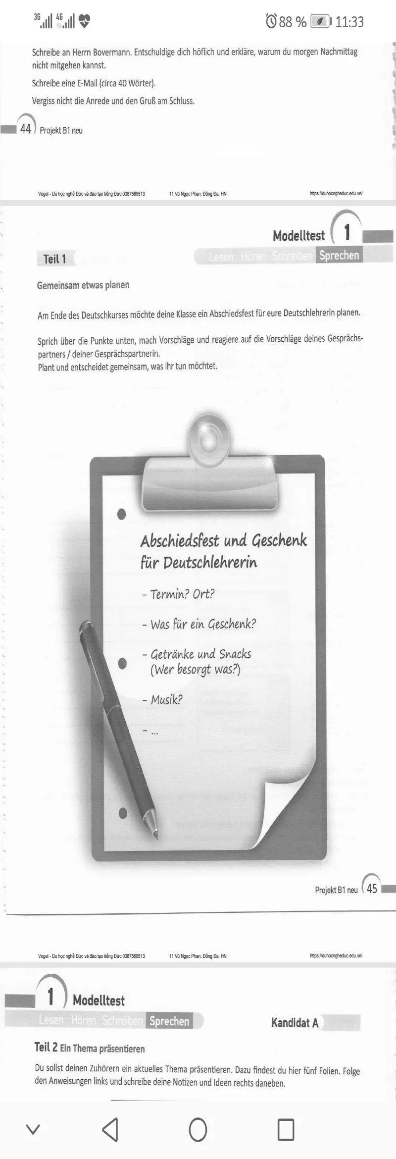 Cours d'allemand à domicile 