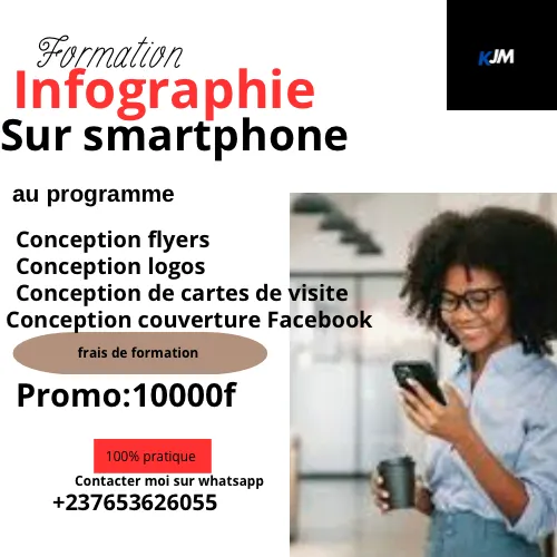 Formation en infographie sur smartphone en ligne 