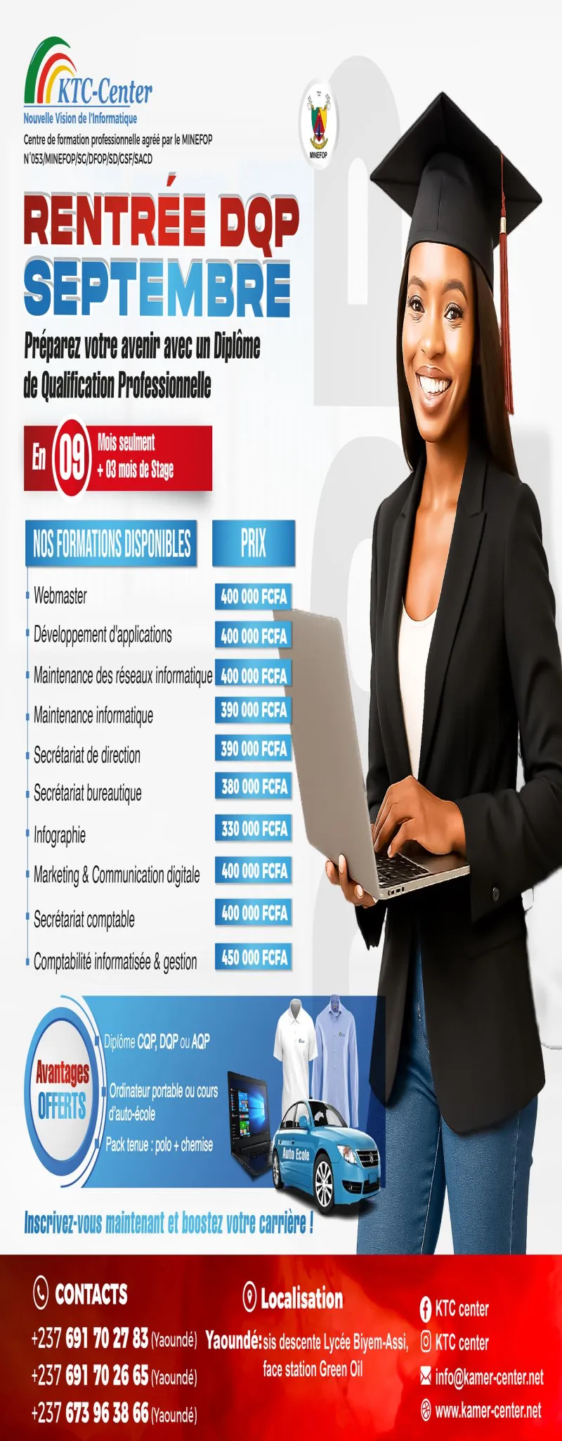 A KTC CENTER 1 FORMATION = 1 EMPLOI GARANTIE  