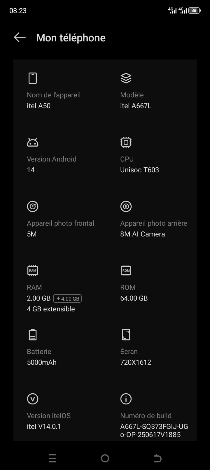 Image 2 de Vente Itel A66 