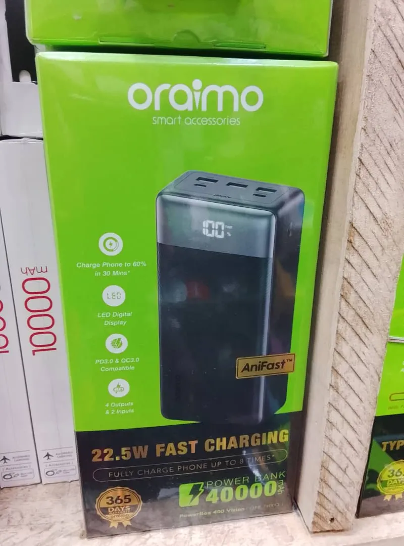 Image 4 de Vends Power bank Oraimo, Rind, Itel, Tecno, Oking 10000 à 60000mAh