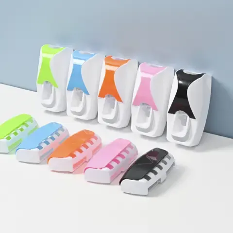 Image 1 de Distributeur automatique de dentifrice avec porte brosse à dents 
