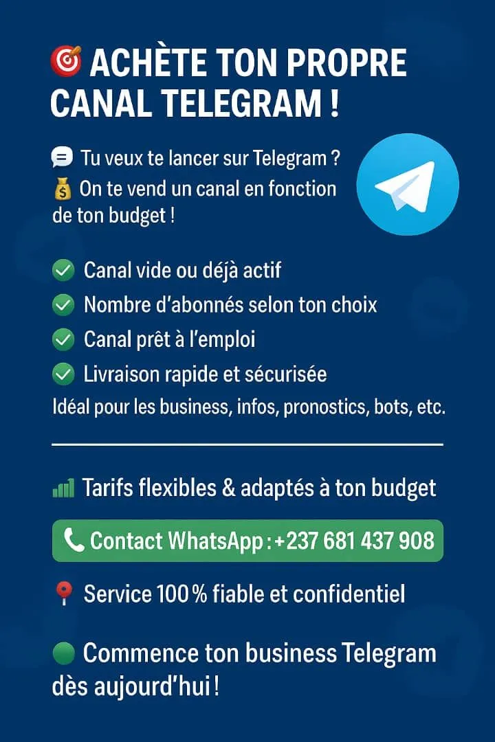 Image 1 de Vente de canal telegram selon ton budget 