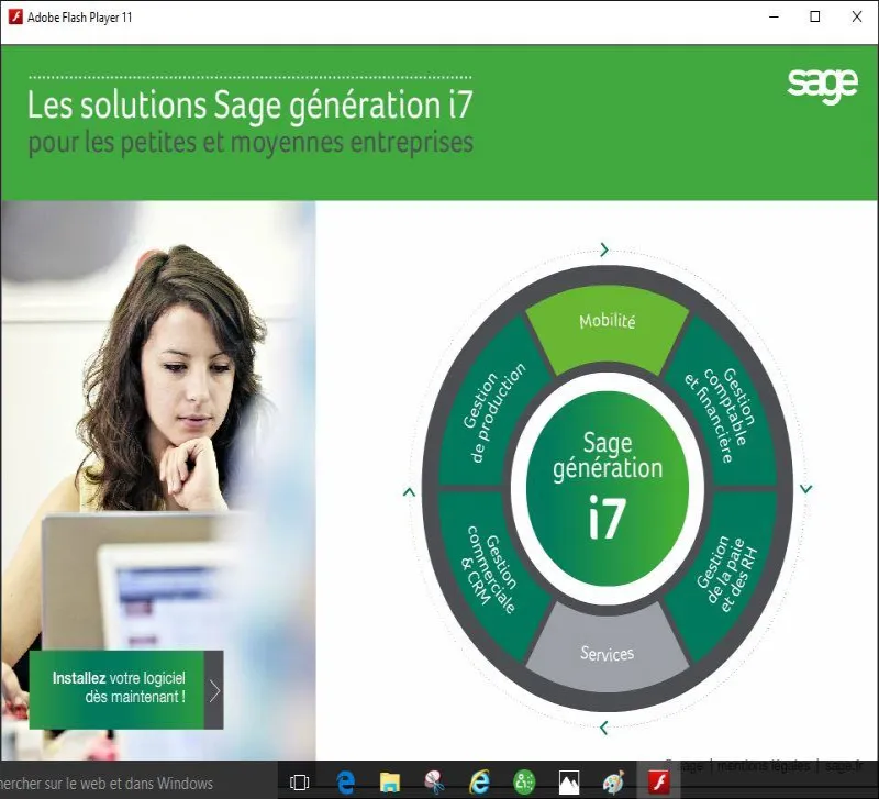 Image 1 de VENTE DES LOGICIELS SAGE 100 VERSIONS I7