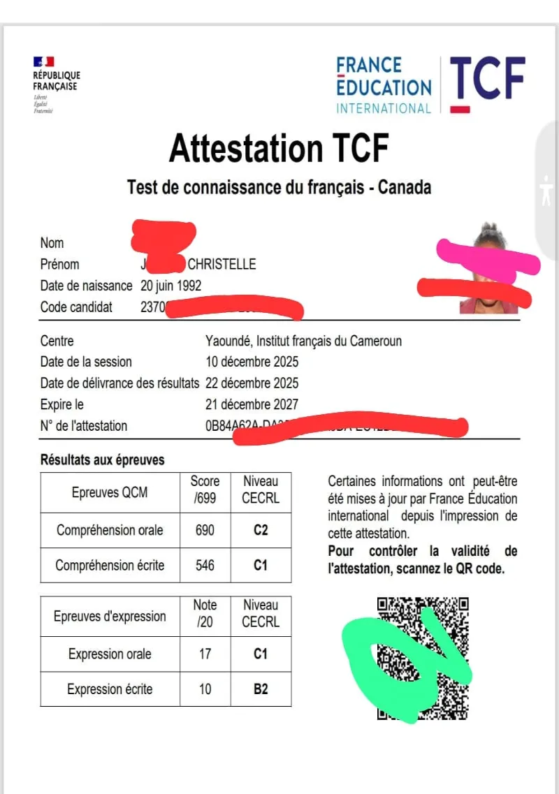 Image 1 de Profil femme disponible   Age? 34 ans Niveau d’études maximum ?licence professionnelle  Wes? En bts et licence professionnelle  Des enfants ?0  Expérience personnelle ? 7 ans  Famille au Canada ?non