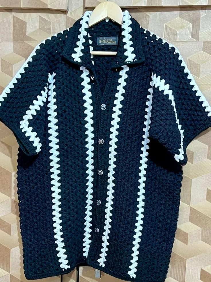 Image 3 de Chemise homme au crochet 